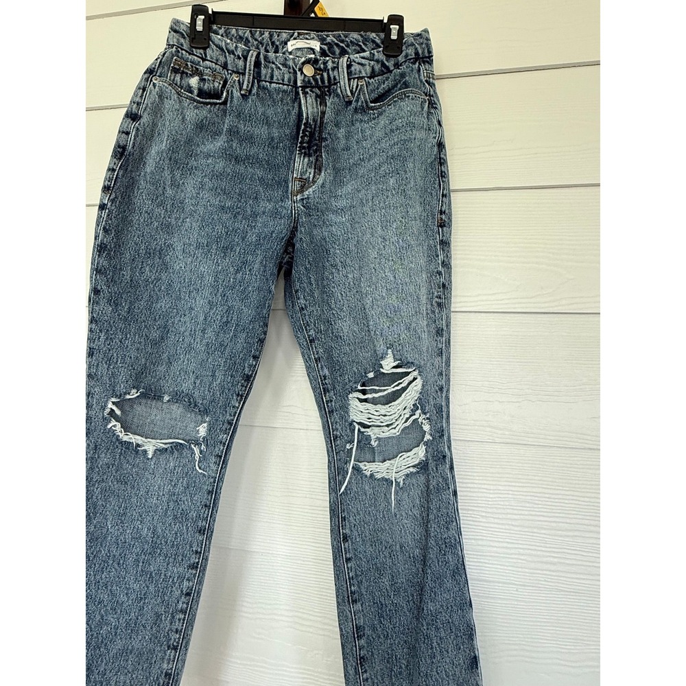 #D- 3- Good American- Vintage- Sz 6/28- Acid Wash
